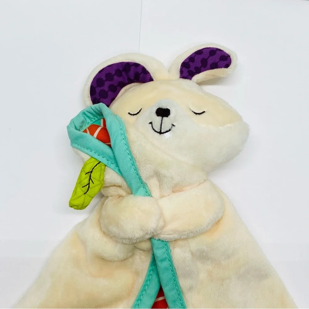 B Baby Bunny Lovey Security Blanket Sleepy Bunny Rabbit Toy Stuffed Animal